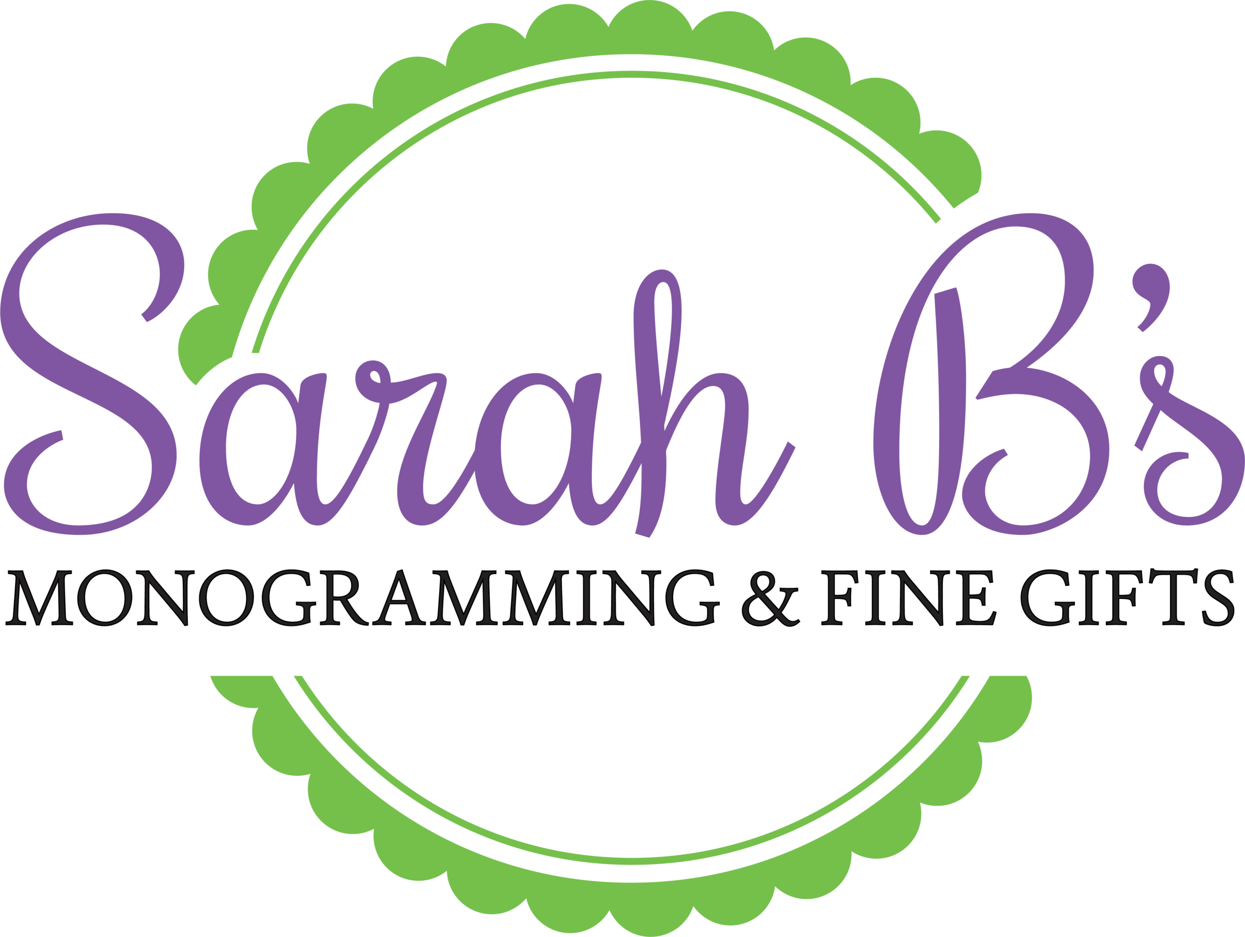 Sarah B’s Monogramming